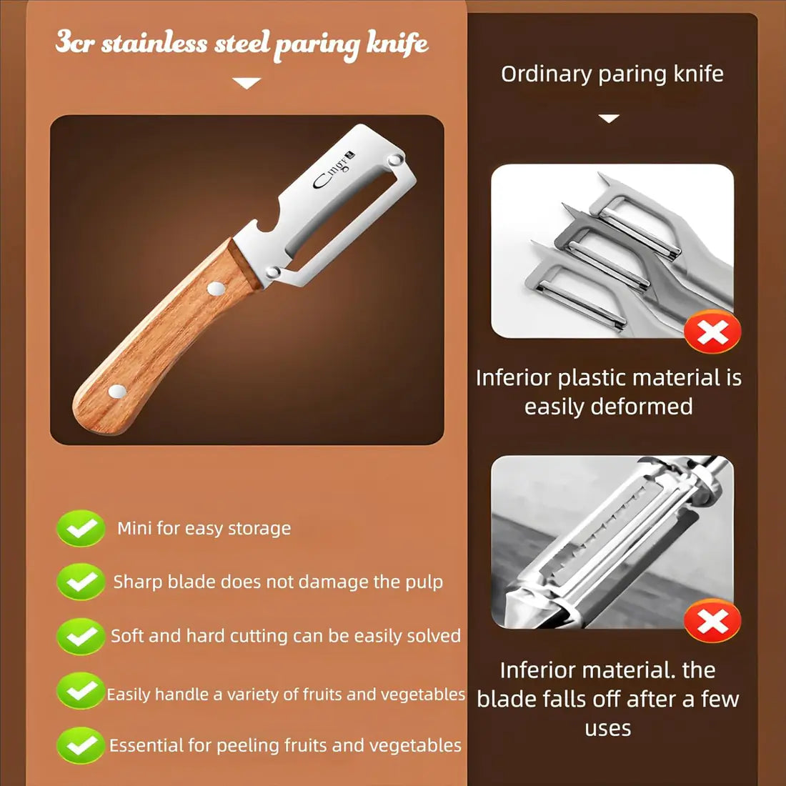 Premium Stainless Steel Vegetable Peeler Pro