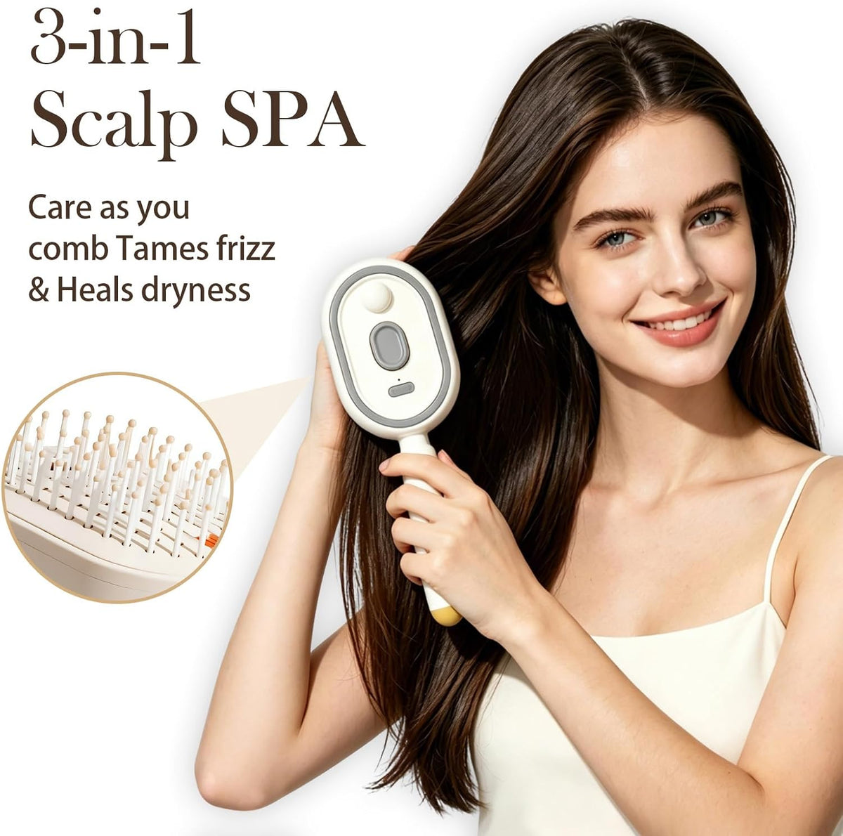 6- in-1 Smart Electric Mist Massage Brush