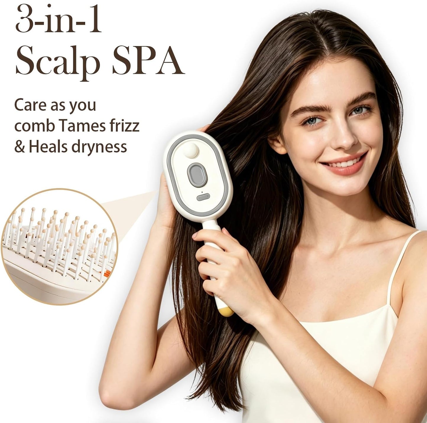 6- in-1 Smart Electric Mist Massage Brush