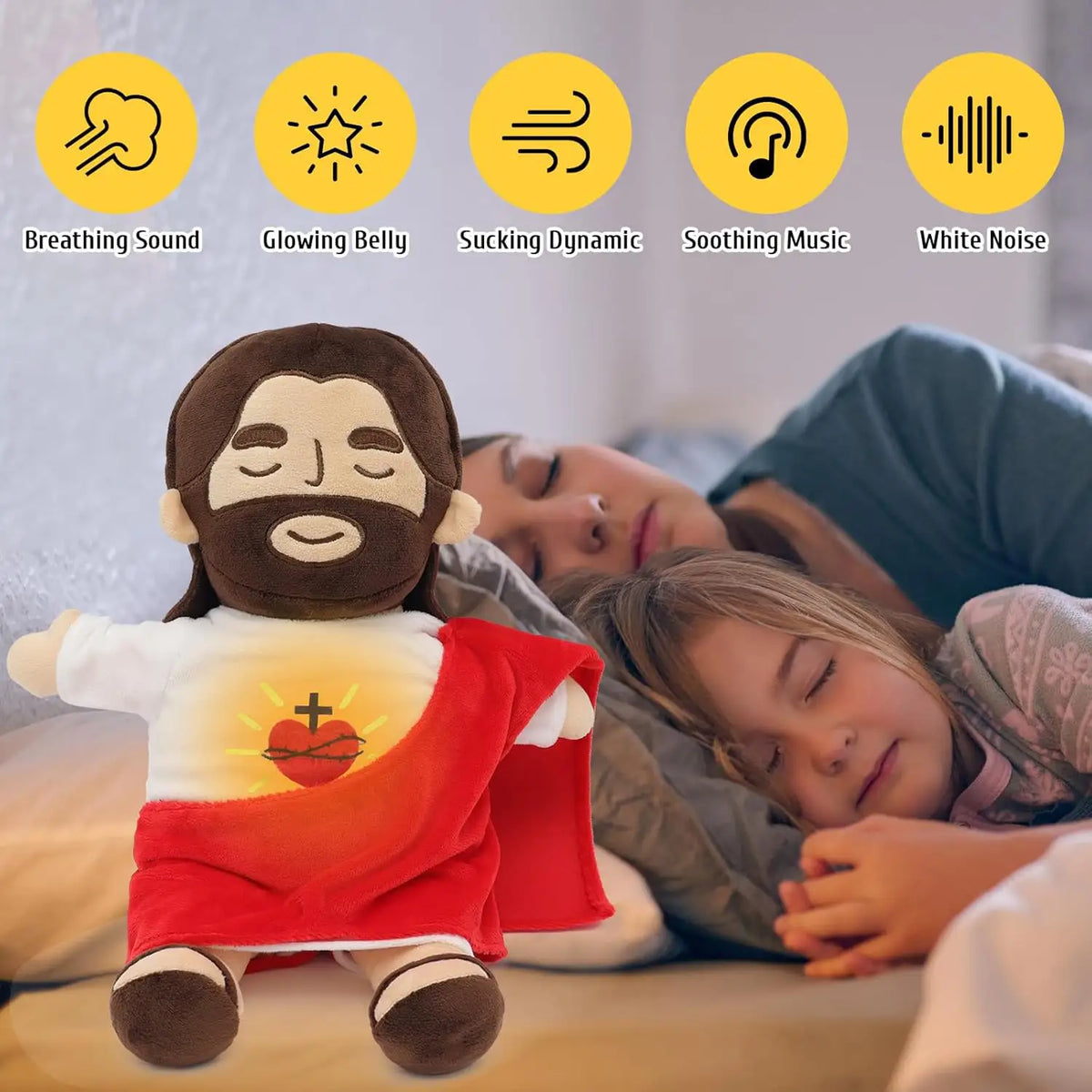 Soothing Jesus Plush Sleep Companion
